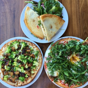 Gluten-free sandwich and pizzas from Rosti Tuscan Kitchen